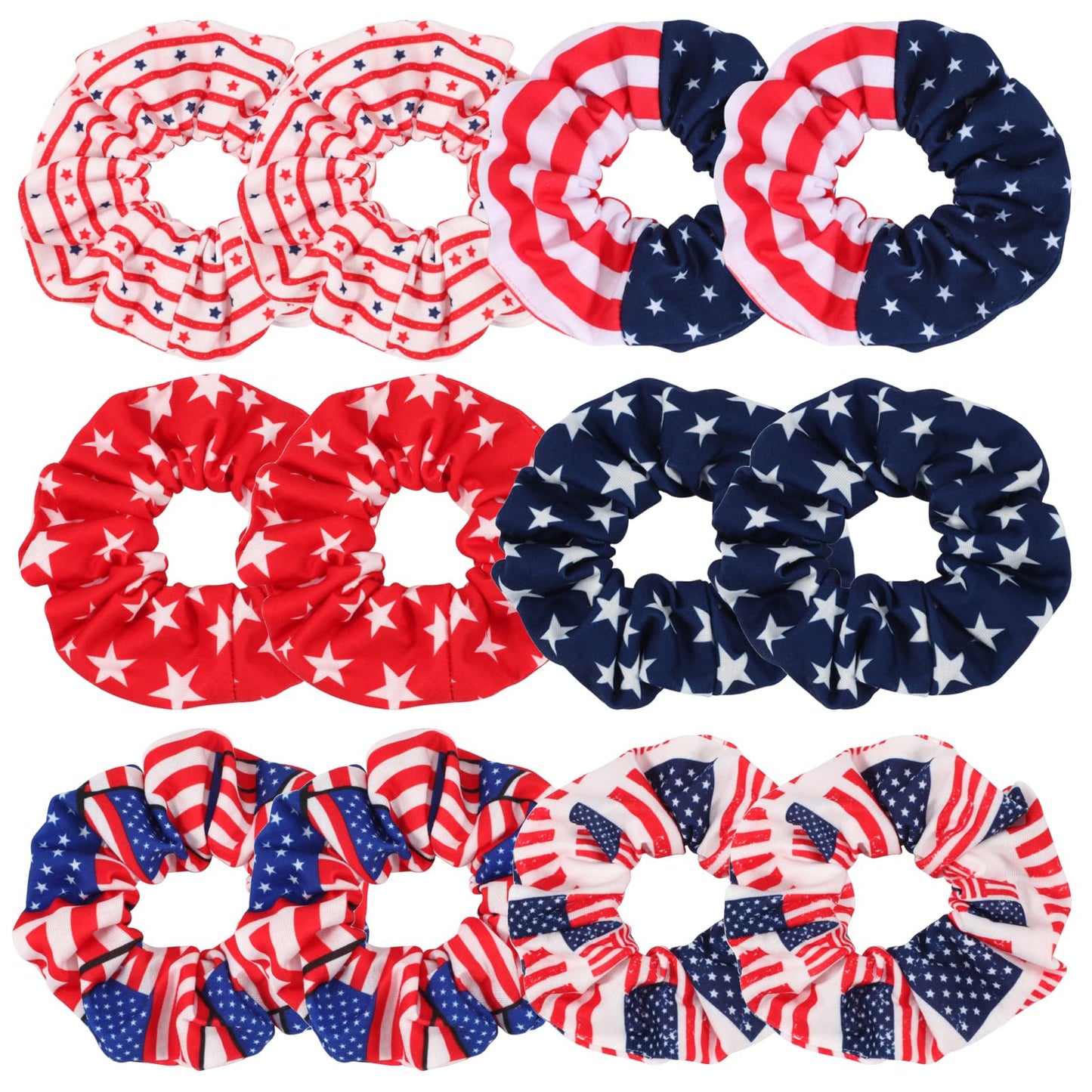 Patriotic Hair Scrunchies
