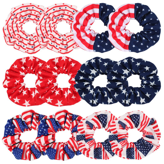 Patriotic Hair Scrunchies