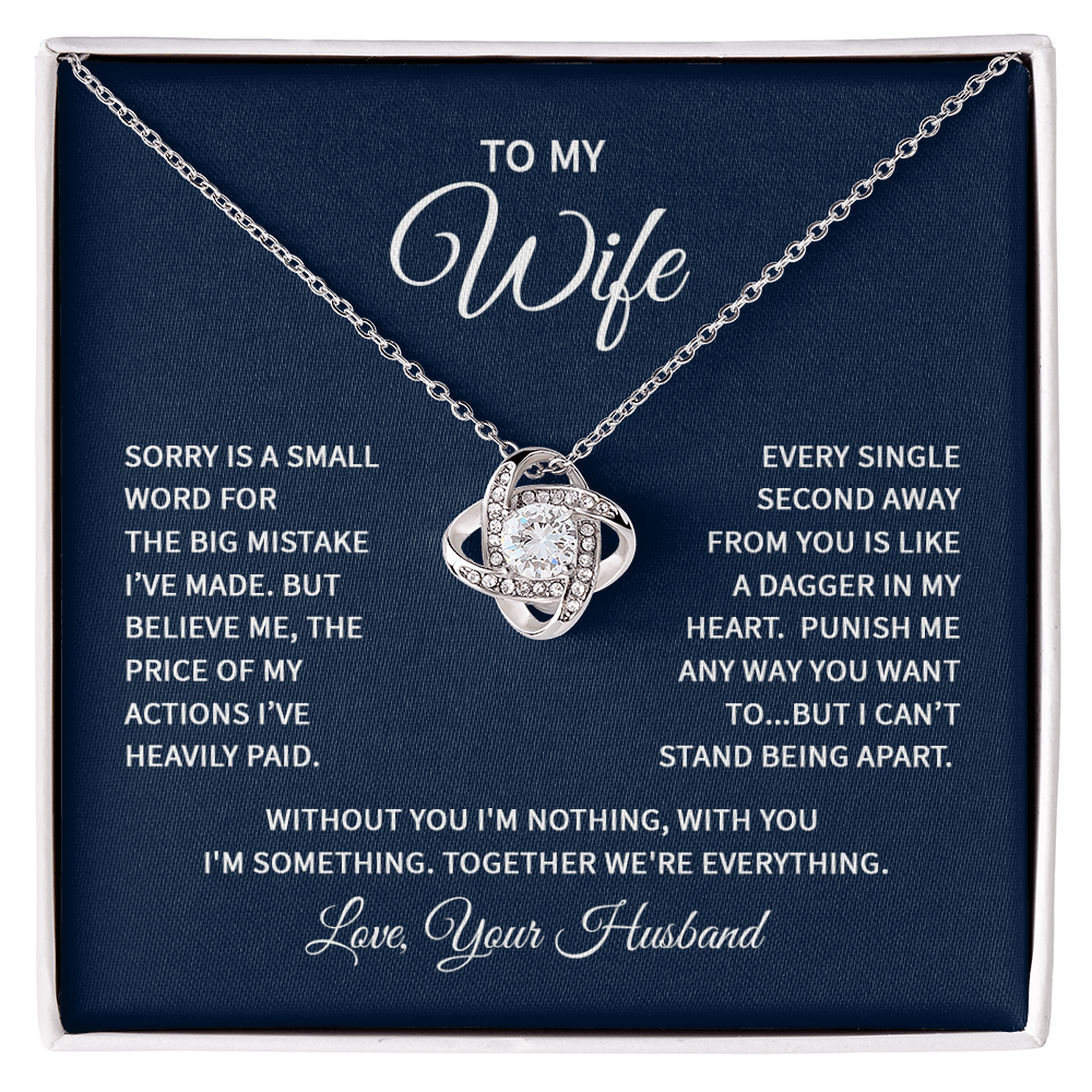 Love Knot Necklace - For Wife From Husband