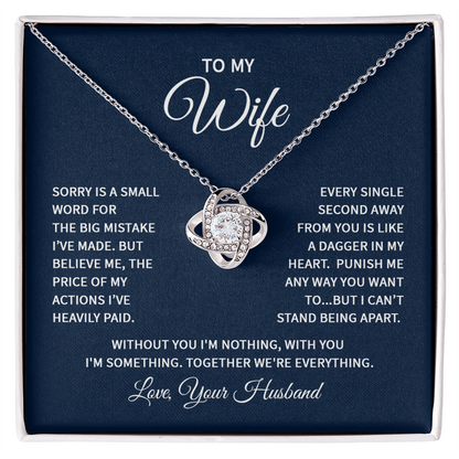 Love Knot Necklace - For Wife From Husband