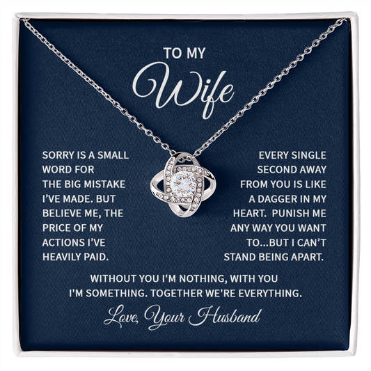 Love Knot Necklace - For Wife From Husband