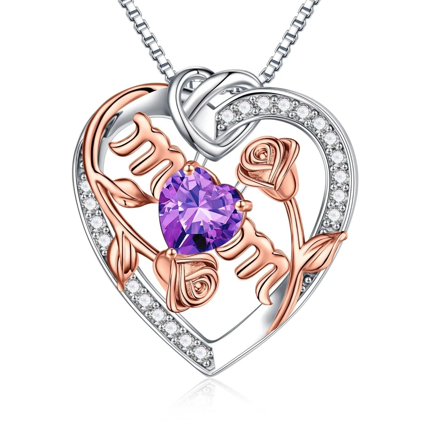 Silver Mom Necklace